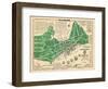 1932, Portland Historical Facts Map, Maine, United States-null-Framed Giclee Print