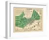 1932, Portland Historical Facts Map, Maine, United States-null-Framed Giclee Print