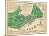 1932, Portland Historical Facts Map, Maine, United States-null-Mounted Giclee Print