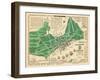 1932, Portland Historical Facts Map, Maine, United States-null-Framed Giclee Print