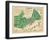 1932, Portland Historical Facts Map, Maine, United States-null-Framed Giclee Print