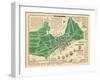 1932, Portland Historical Facts Map, Maine, United States-null-Framed Giclee Print