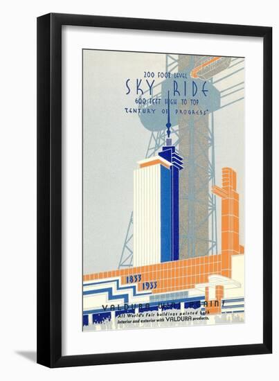 1933 Chicago World's Fair 1933, Century of Progress-null-Framed Art Print