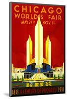 1933 Chicago World’s Fair-Vintage Poster-Mounted Art Print