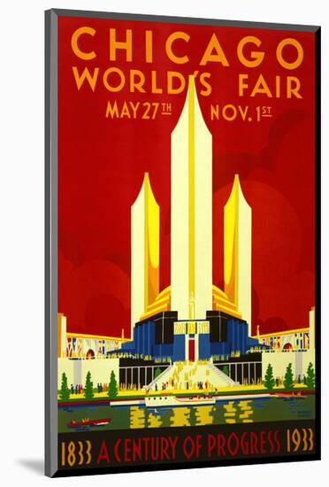 1933 Chicago World’s Fair-Vintage Poster-Mounted Giclee Print