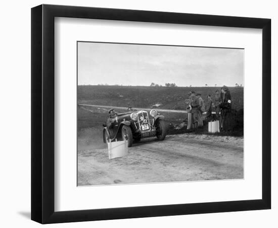 1933 Wolseley Hornet Special competing in a motoring trial, Bagshot Heath, Surrey, 1930s-Bill Brunell-Framed Photographic Print