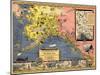 1934, Alaska State Map from Steamship Line, Alaska, United States-null-Mounted Giclee Print