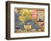 1934, Alaska State Map from Steamship Line, Alaska, United States-null-Framed Giclee Print