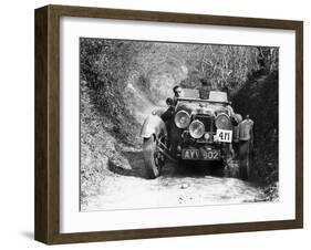 1934 Aston Martin Le Mans, Possibly a MK II, (1934)-null-Framed Photographic Print