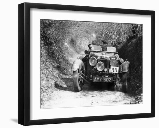 1934 Aston Martin Le Mans, Possibly a MK II, (1934)-null-Framed Photographic Print