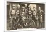 1935 Motorcyle Race Team-null-Mounted Art Print