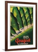 1935 Peugeot Acceleration-null-Framed Art Print