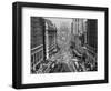 1935 Times Square Looking North from Times Tower Midtown Manhattan Pedestrians Traffic Car-null-Framed Photographic Print