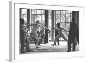 1936 Berlin Olympic Games' Men's Team Foil Fencing-null-Framed Photographic Print