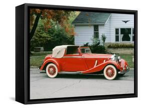 1936 Mercedes Benz 500K Sedanca Drophead-null-Framed Stretched Canvas