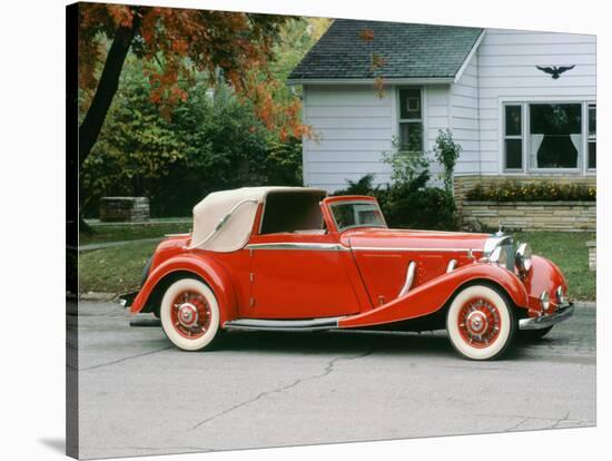 1936 Mercedes Benz 500K Sedanca Drophead-null-Stretched Canvas