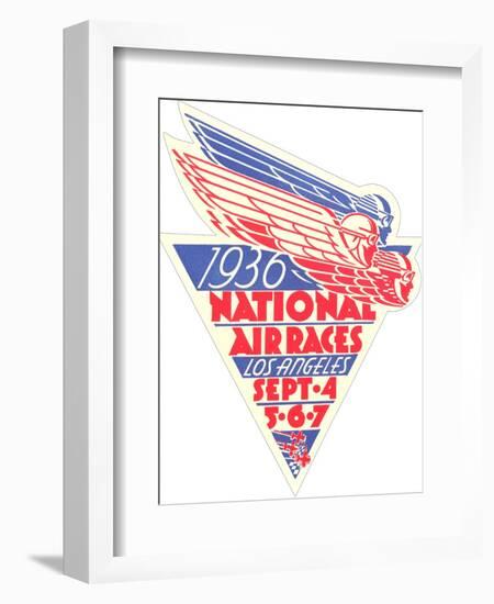 1936 National Air Races Logo-null-Framed Art Print