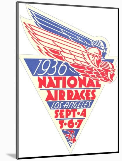 1936 National Air Races Logo-null-Mounted Art Print