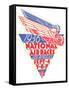 1936 National Air Races Logo-null-Framed Stretched Canvas