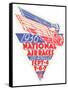 1936 National Air Races Logo-null-Framed Stretched Canvas