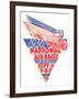 1936 National Air Races Logo-null-Framed Art Print