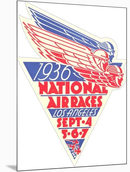 1936 National Air Races Logo-null-Mounted Art Print