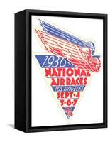 1936 National Air Races Logo-null-Framed Stretched Canvas