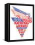 1936 National Air Races Logo-null-Framed Stretched Canvas