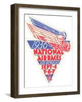 1936 National Air Races Logo-null-Framed Art Print