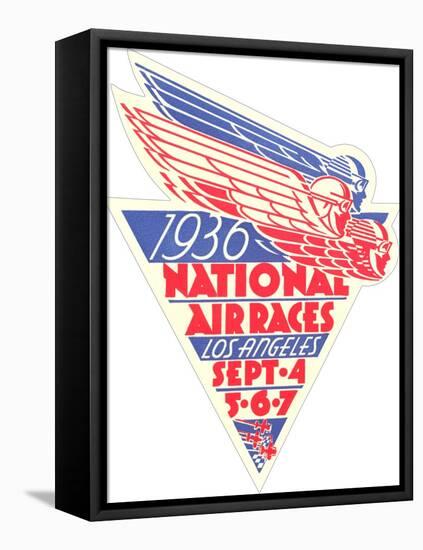 1936 National Air Races Logo-null-Framed Stretched Canvas