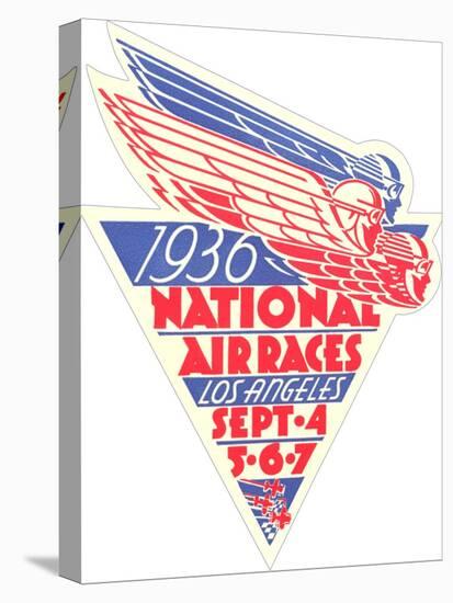 1936 National Air Races Logo-null-Stretched Canvas