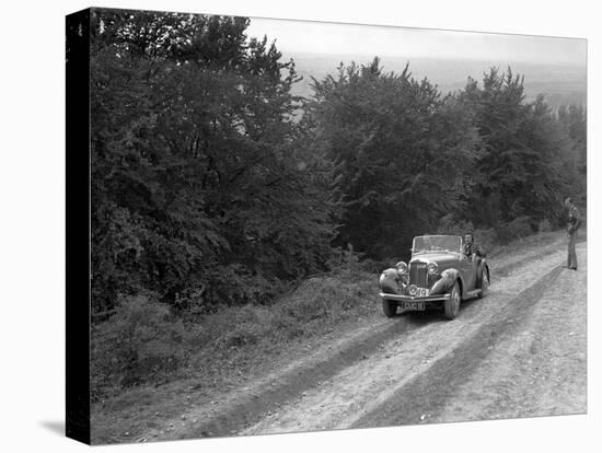 1936 Talbot 10 1185 cc competing in a Talbot CC trial-Bill Brunell-Stretched Canvas