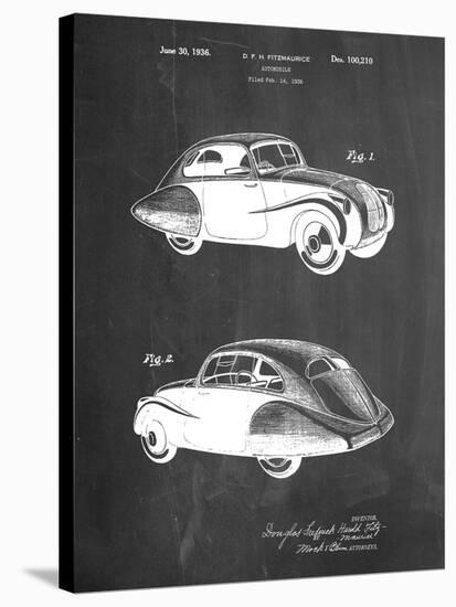 1936 Tatra Concept Patent-Cole Borders-Stretched Canvas