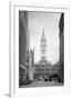 1936 View Down North Broad Street to the Philadelphia City Hall-null-Framed Premium Photographic Print