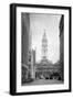 1936 View Down North Broad Street to the Philadelphia City Hall-null-Framed Premium Photographic Print