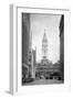 1936 View Down North Broad Street to the Philadelphia City Hall-null-Framed Premium Photographic Print