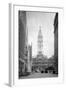 1936 View Down North Broad Street to the Philadelphia City Hall-null-Framed Photographic Print