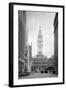 1936 View Down North Broad Street to the Philadelphia City Hall-null-Framed Photographic Print