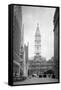 1936 View Down North Broad Street to the Philadelphia City Hall-null-Framed Stretched Canvas