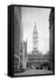 1936 View Down North Broad Street to the Philadelphia City Hall-null-Framed Stretched Canvas