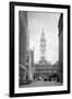 1936 View Down North Broad Street to the Philadelphia City Hall-null-Framed Photographic Print