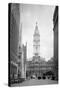 1936 View Down North Broad Street to the Philadelphia City Hall-null-Stretched Canvas