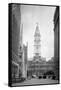 1936 View Down North Broad Street to the Philadelphia City Hall-null-Framed Stretched Canvas