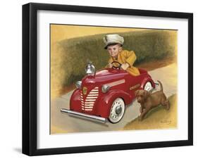 1937 Garton Ford Fire Chief-David Lindsley-Framed Giclee Print