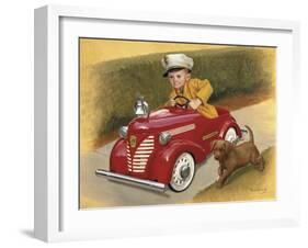 1937 Garton Ford Fire Chief-David Lindsley-Framed Giclee Print