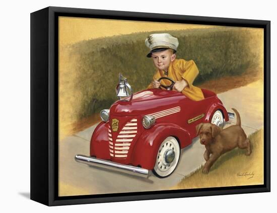 1937 Garton Ford Fire Chief-David Lindsley-Framed Stretched Canvas