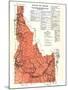 1937, Idaho State Map, Idaho, United States-null-Mounted Giclee Print