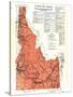 1937, Idaho State Map, Idaho, United States-null-Stretched Canvas