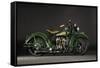 1937 Indian Sport Scout-S. Clay-Framed Stretched Canvas