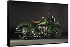 1937 Indian Sport Scout-S. Clay-Framed Stretched Canvas